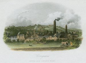 British Iron Company jobber i Corngreaves, nær Halesowen, West Midlands, c1835 av Unbekannt