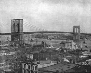 Brooklyn Bridge, New York, USA, c1900. av Unbekannt