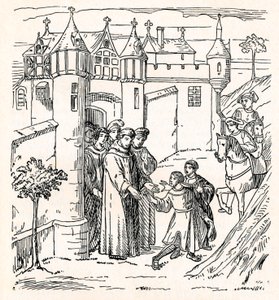 Brødrene Polo dro fra Konstantinopel med Marco for Kina c1300, 1912 av Unbekannt