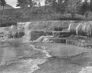 Brown Sulphur Springs, Yellowstone nasjonalpark, USA, ca 1900. av Unbekannt