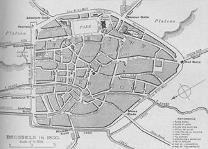 Brussel i 1830 - Plan, 1902 av Unbekannt
