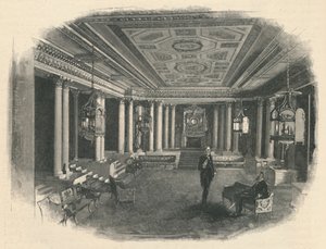 Buckingham Palace: The Marble Hall, 1886 av Unbekannt