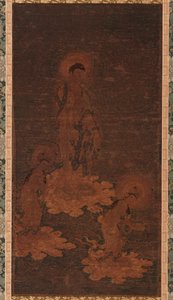 Buddha Amidas innbydende nedstigning, Kamakura-perioden, 1300-tallet. av Unbekannt
