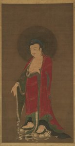 Buddha Amitabha som stiger ned fra sitt rene land, sent på 1200-tallet. av Unbekannt