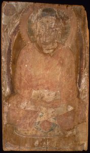 Buddha med en glorie og flammende kropp Mandorla, 6.-7. århundre. av Unbekannt