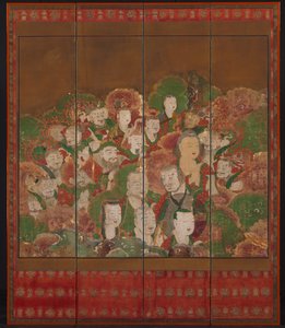 Buddhistiske guder, 1700-1800-tallet. av Unbekannt