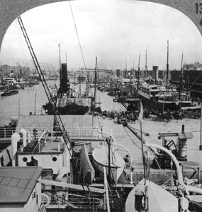 Buenos Aires dokker, Argentina, ca 1900-tallet av Unbekannt