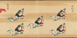 Bugaku Scroll, 1600-tallet. av Unbekannt