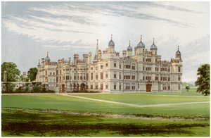 Burghley House, Lincolnshire, hjemmet til Marquis of Exeter, c1880 av Unbekannt