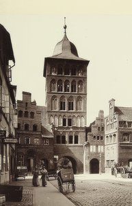 Lübeck slottsport. Rundt 1900 av Unbekannt