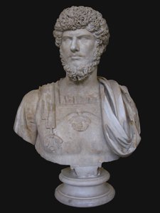 Byste av Lucius Verus, 2. århundre. TIL av Unbekannt