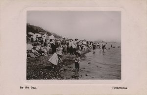 Ved havet, Folkestone, slutten av 1800-begynnelsen av 1900-tallet av Unbekannt