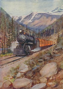C.P.R. Tog i Rockies, 1924 av Unbekannt
