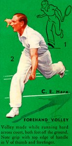 C. E. Hare - Forehand Volley, c1935. av Unbekannt