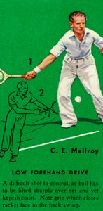 C. E. Malfroy - Low Forehand Drive, c1935. av Unbekannt