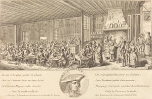 Kabaret av Ramponaux, ca. 1760. av Unbekannt