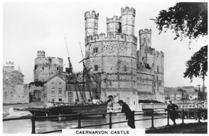 Caernarvon slott, Caernarfon i Nord-Wales, 1936 av Unbekannt