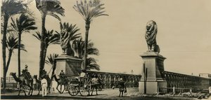 Kairo - Kasr-El-Nil-broen, c1930-c1939. av Unbekannt