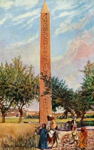 Kairo: Obelisken av Eliopolis, c1918-c1939. av Unbekannt