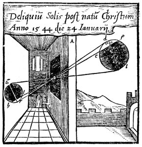 Camera obscura, 1561 av Unbekannt