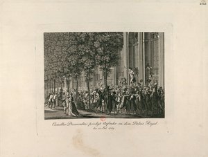 Camille Desmoulins i Palais Royal Gardens, ca. 1797-1800. av Unbekannt