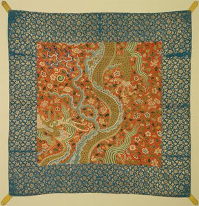 Baldakin med Dragon Among Flowers, slutten av 1100-tallet. av Unbekannt