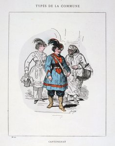 Cantinieres, Paris kommune, 1871. av Unbekannt