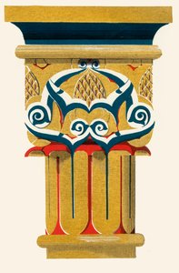 Capital of Columns, Court of Fishpond, 1907. av Unbekannt
