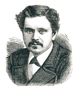 Kaptein Paul Boyton, 1848-1924, oppfinner av fordypningsdrakten, 1893 av Unbekannt