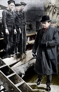 Kaptein Scott, britisk polfarer, på Terra Nova, c1900-c1910s 1936 av Unbekannt