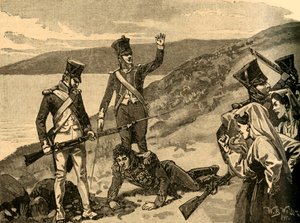Fangst av fransk marskalk Joachim Murat, Calabria, Italia, 1815 c1890. av Unbekannt