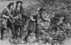 Erobringen av Monmouth, 6. juli 1685, c1880 av Unbekannt