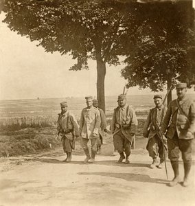 Fanget tysk skarpretter, Champagne, Nord-Frankrike, c1914-c1918 av Unbekannt