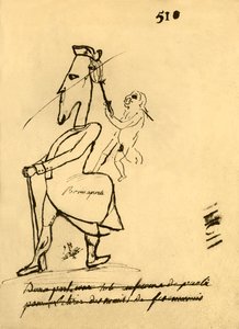 Karikatur av Napoleon, 1779, 1921. av Unbekannt