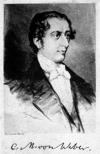 Carl Maria von Weber 1786-1826, tysk komponist, 1900-tallet av Unbekannt