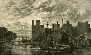 Carnarvon Castle, 1898. av Unbekannt