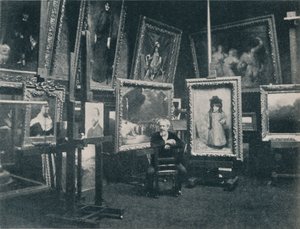 Carolus Duran i studioet hans, c1897 av Unbekannt