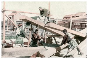 Snekkere på jobb, Japan, 1904 av Unbekannt