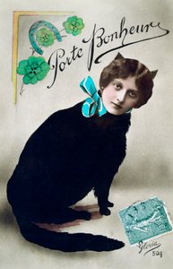 Trage Glück, französische Postkarte, um 1900 von Unbekannt