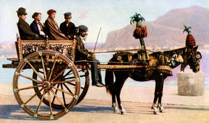 Cart, Palermo, Sicilia, c1923 av Unbekannt