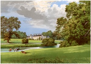 Castle MacGarrett, County Mayo, Irland, hjemmet til Lord Oranmore, c1880 av Unbekannt