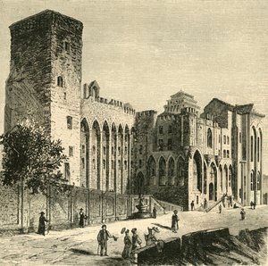 Pavenes slott, Avignon, 1890. av Unbekannt