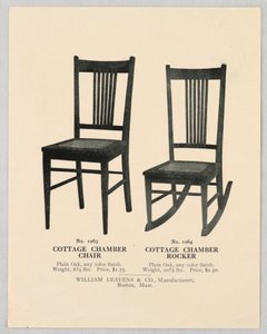 Katalogillustrasjon, design for stoler, 1904–05 av Unbekannt