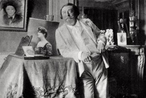 Catulle Mendes, fransk poet og bokstavenes mann, 1906 av Unbekannt