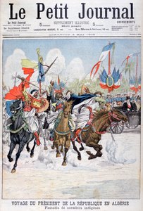 Kavalkade av innfødte tropper under besøket til president Loubet i Algerie, 1903 av Unbekannt