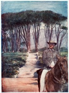 Cecil Rhodes, engelskfødt sørafrikansk gründer og statsmann, ca 1900 av Unbekannt