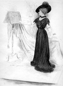Cecile Sorel , fransk skuespillerinne, 1909 av Unbekannt