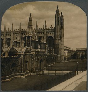 Feiret gotisk kapell ved Kings College, Cambridge, England, c1910. av Unbekannt