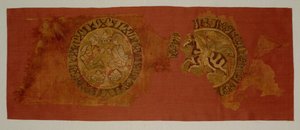 Himmelsk bankett hengende, fra graven til biskop Gurb, 1200-1284. av Unbekannt