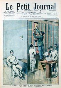 Celle og bibliotek ved fengselet på Fresnes, 1907 av Unbekannt